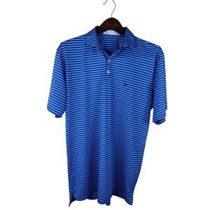 Holderness & Bourne Polo Shirt Mens Large Striped Garden City Men's Club Top 100